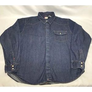Levi’s red tab western mens shirt w/ pearl buttons